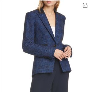 Veronica Beard Blue Dickey Plaid Blazer